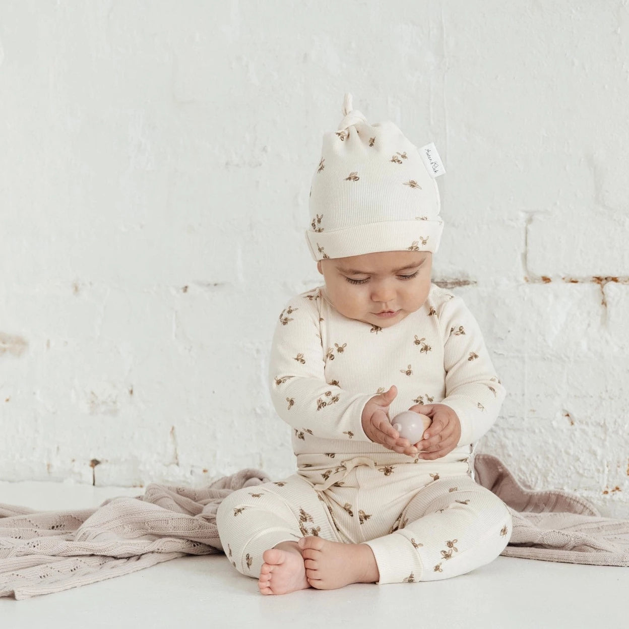 Bee Lux Rib Onesie