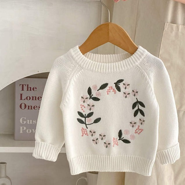 Embroided Knitted Sweater