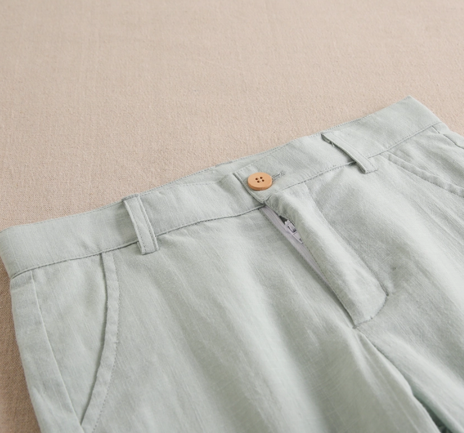 Soft Green Shorts For Boys