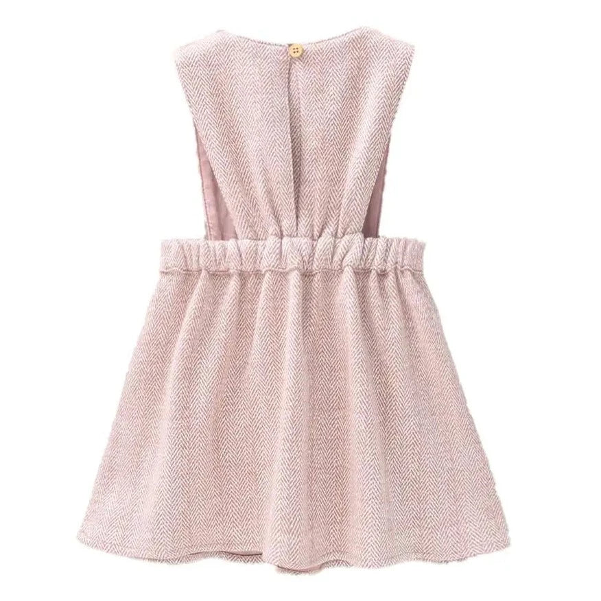 Herringbone Pinafore Dress