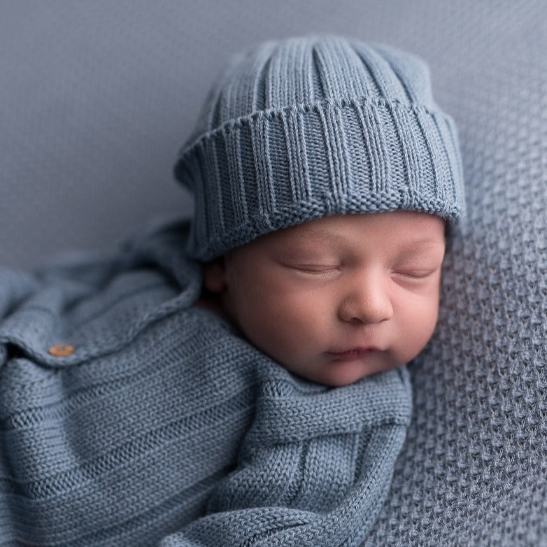 Blue Knitted Hat